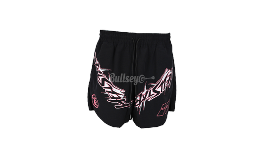 Hellstar Waxed Nylon Black Shorts-Bullseye Sneaker Boutique