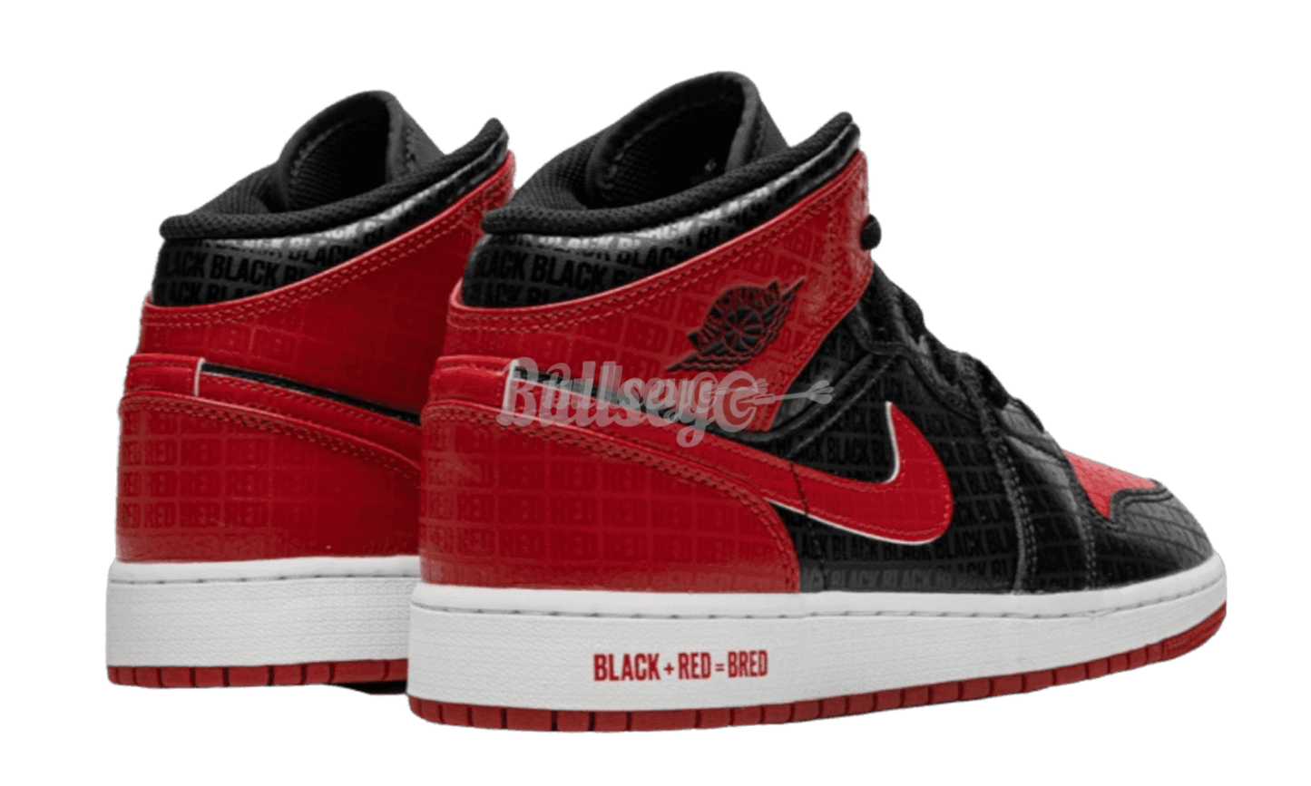 Air Jordan 1 Mid "Bred Text"