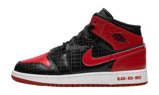 Air Jordan 1 Mid "Bred Text"-Bullseye Sneaker Boutique