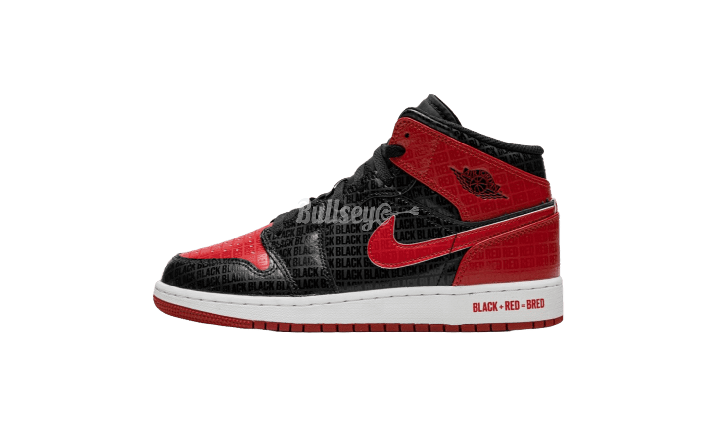 Air Jordan 1 Mid "Bred Text"-Bullseye Sneaker Boutique