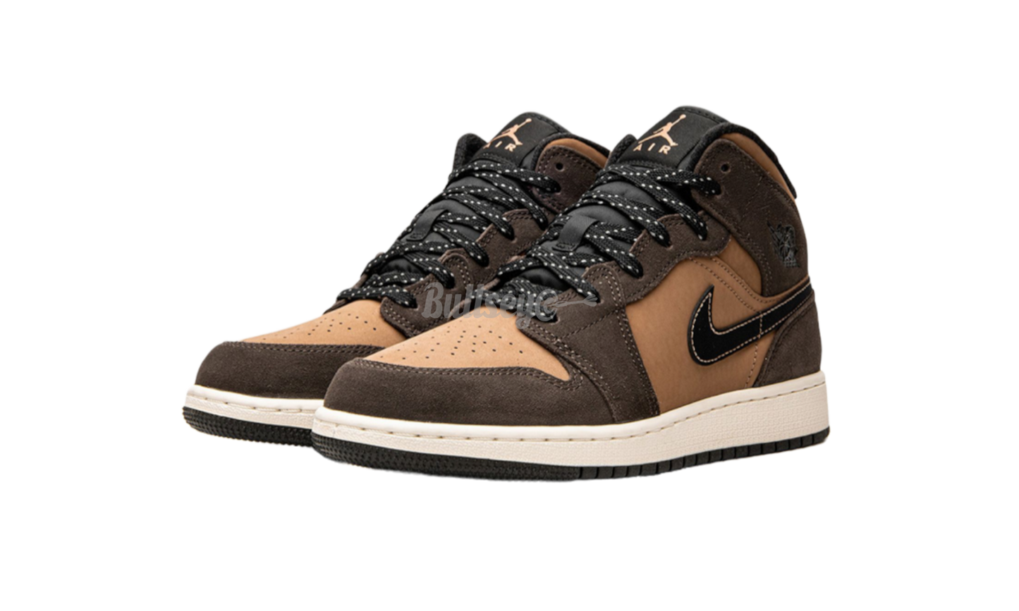 Air Jordan 1 Mid SE "Dark Chocolate" GS