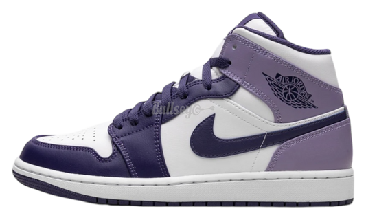 Air Jordan 1 Mid "White Sky J Purple" GS