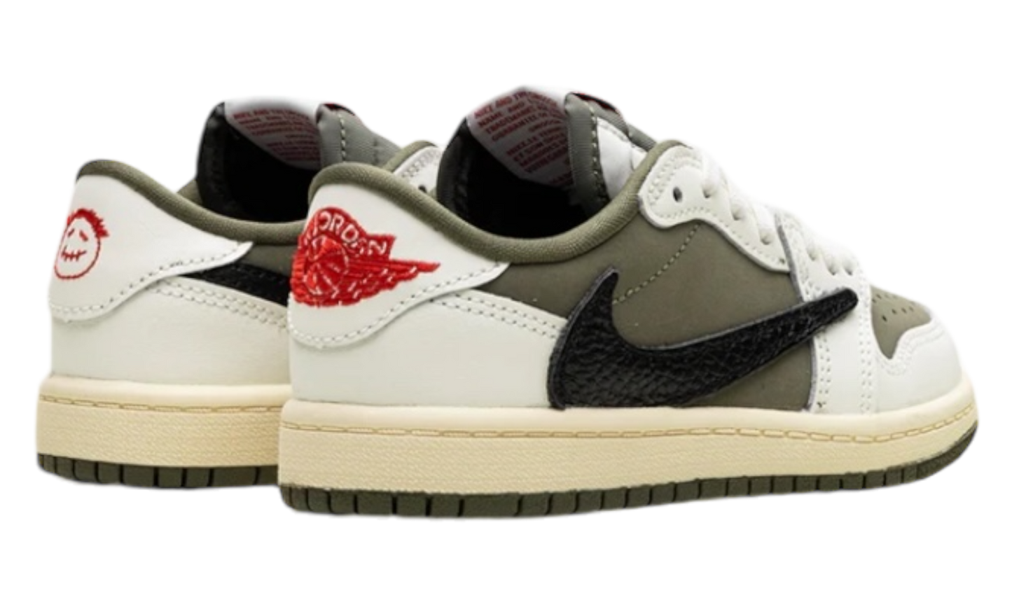 Air Jordan 1 Retro Low OG SP "Travis Scott Medium Olive" Pre-School