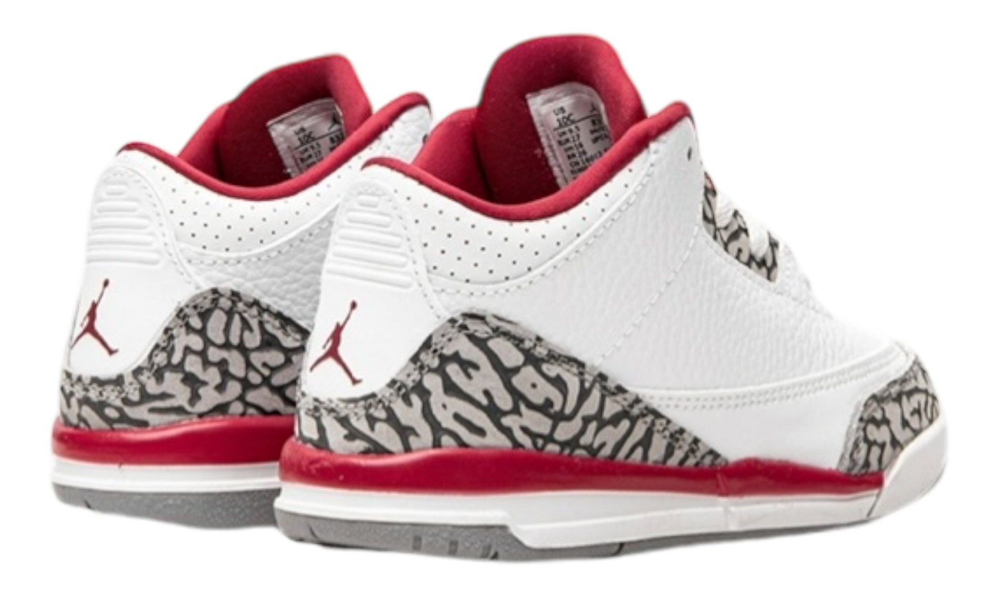 Air Jordan 3 Retro "Cardinal Red" Toddler