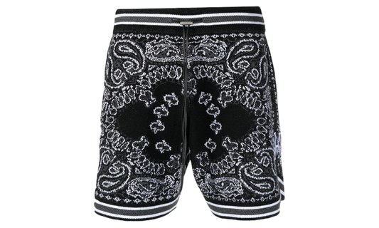 Amiri Black Bandana Shorts