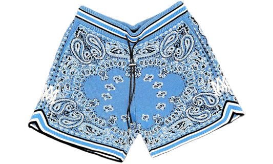 Amiri Carolina Blue Bandana Shorts (PreOwned)