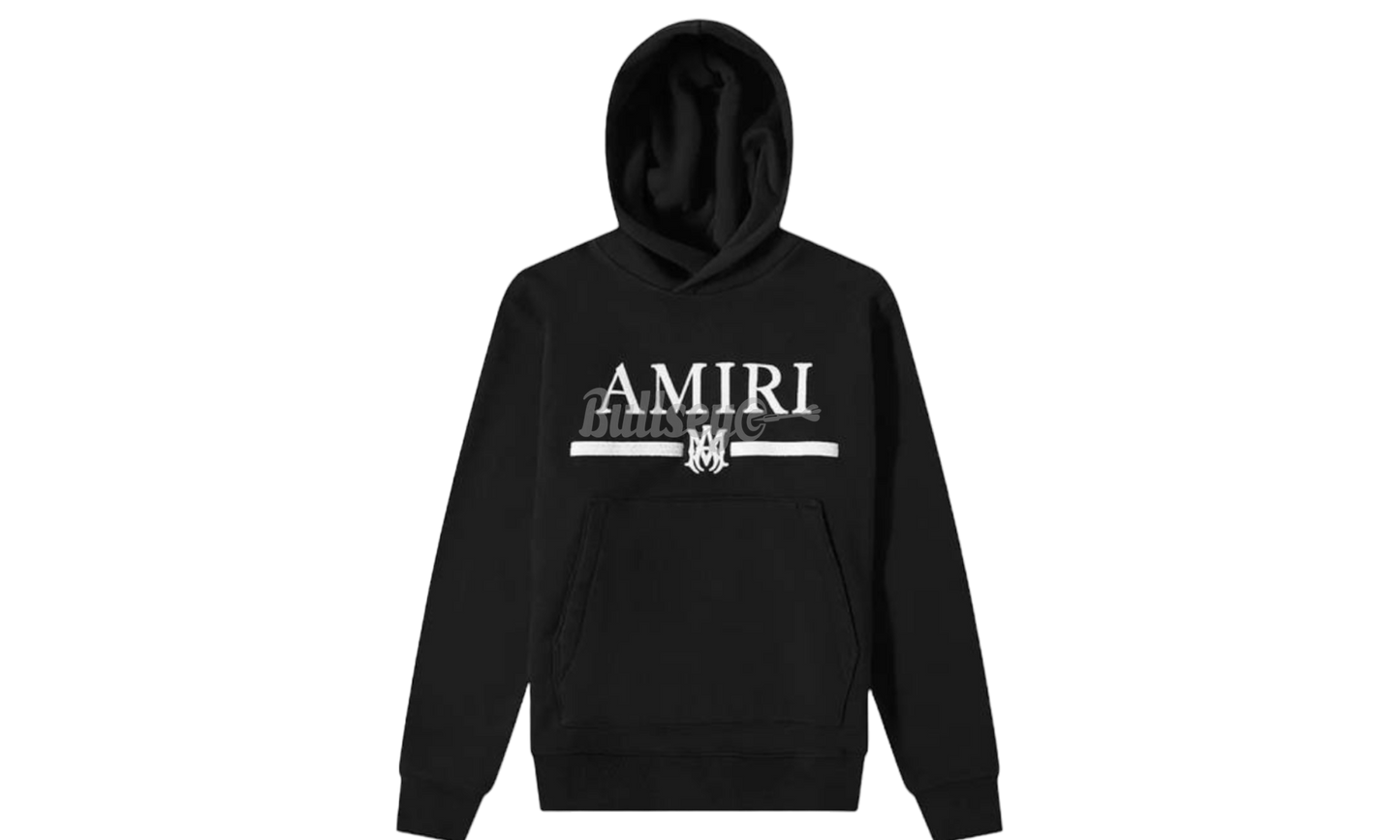 Amiri MA Bar Embroidery Black Hoodie-Bullseye Sneaker Boutique