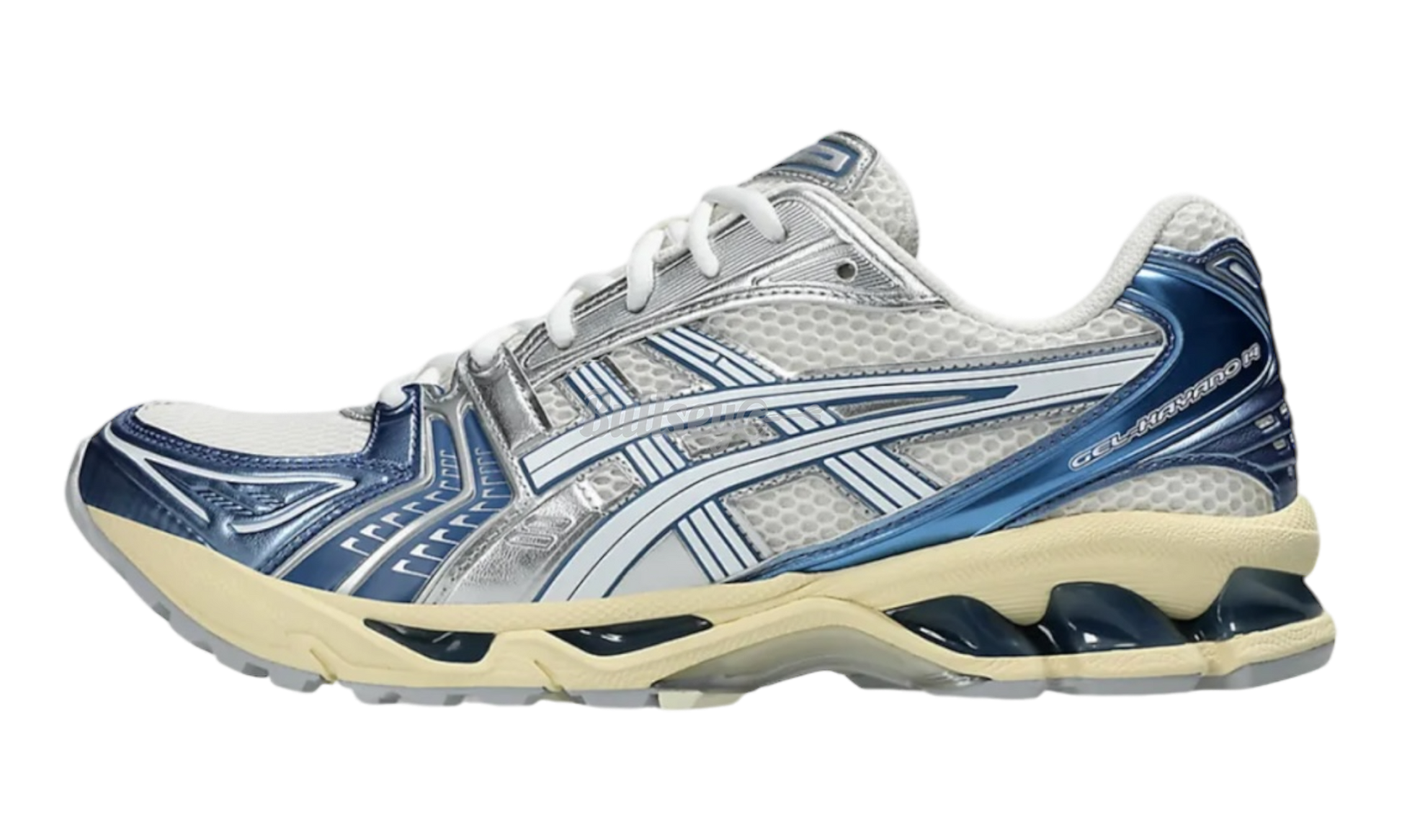 Asics Gel-Kayano 14 "Cream Metallic Blue"-Bullseye Sneaker Boutique