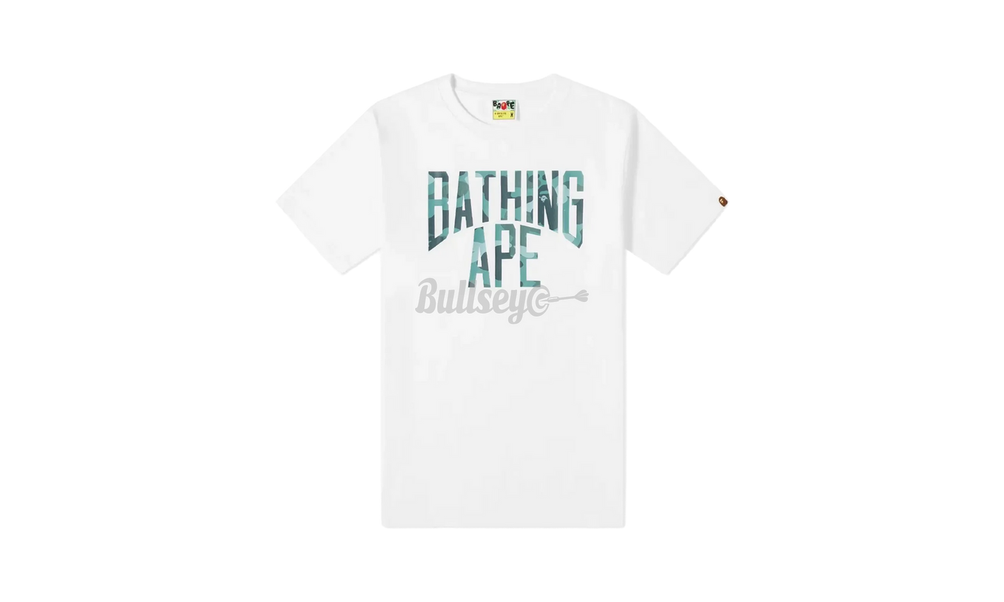 Bape A Bathing Ape Camo NYC Logo White/Green T-Shirt
