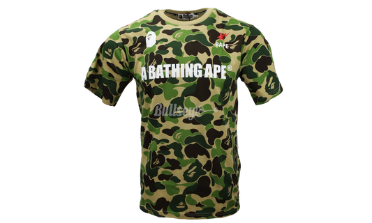 Bape Big ABC Camo A Bathing Ape T-Shirt Green-Bullseye Sneaker Boutique