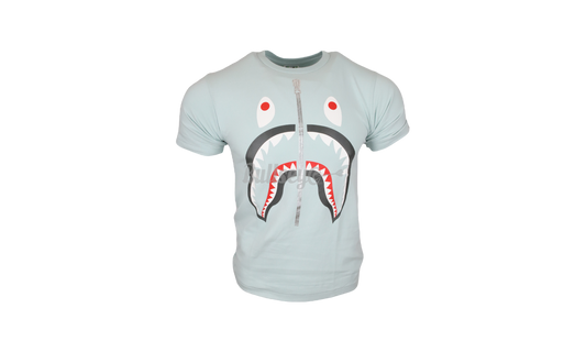 Bape Light Blue Shark Zip-Up T-shirt-Bullseye Sneaker Boutique