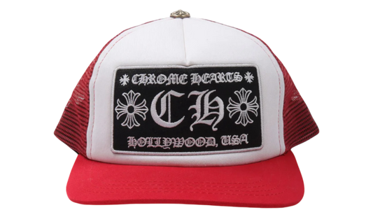 Chrome Hearts CH Hollywood Red Trucker Hat