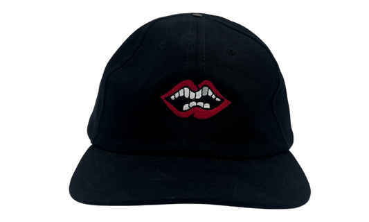 Chrome Hearts CH X Matty Boy Red Lips Leather Strap Dad Hat (PreOwned)