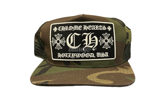 Chrome Hearts Camo Trucker Hat-Bullseye Sneaker Boutique