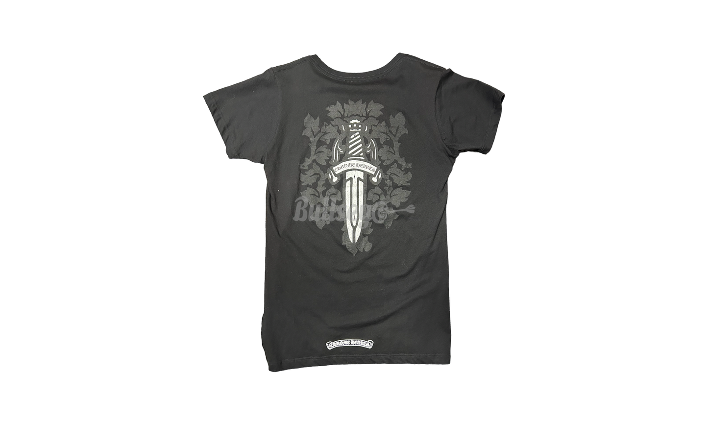 Chrome Hearts Dagger Black Womens T-Shirt-Bullseye Sneaker Boutique