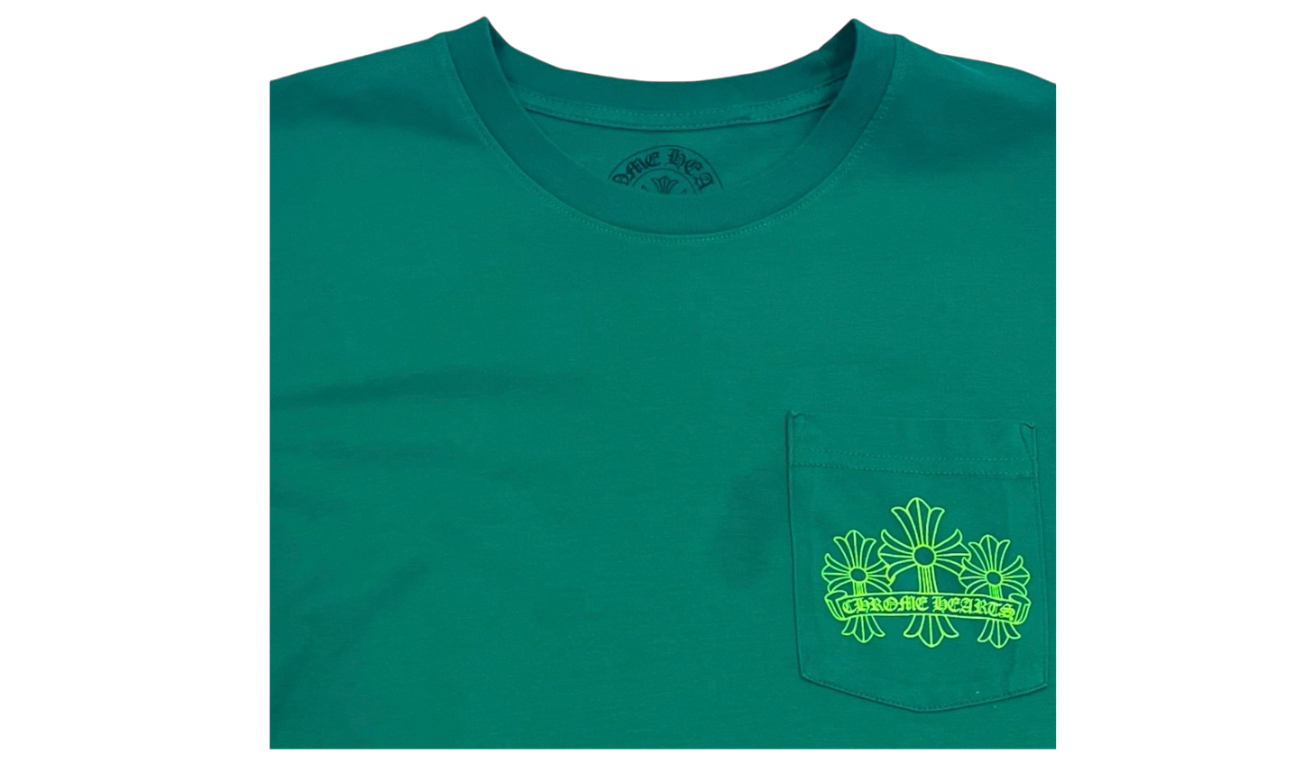 Chrome Hearts Green Cemetery Longsleeve T-Shirt (PreOwned)(Stained)