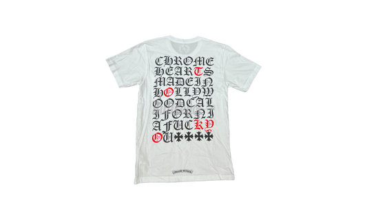 Chrome Hearts Hollywood Script White T-Shirt