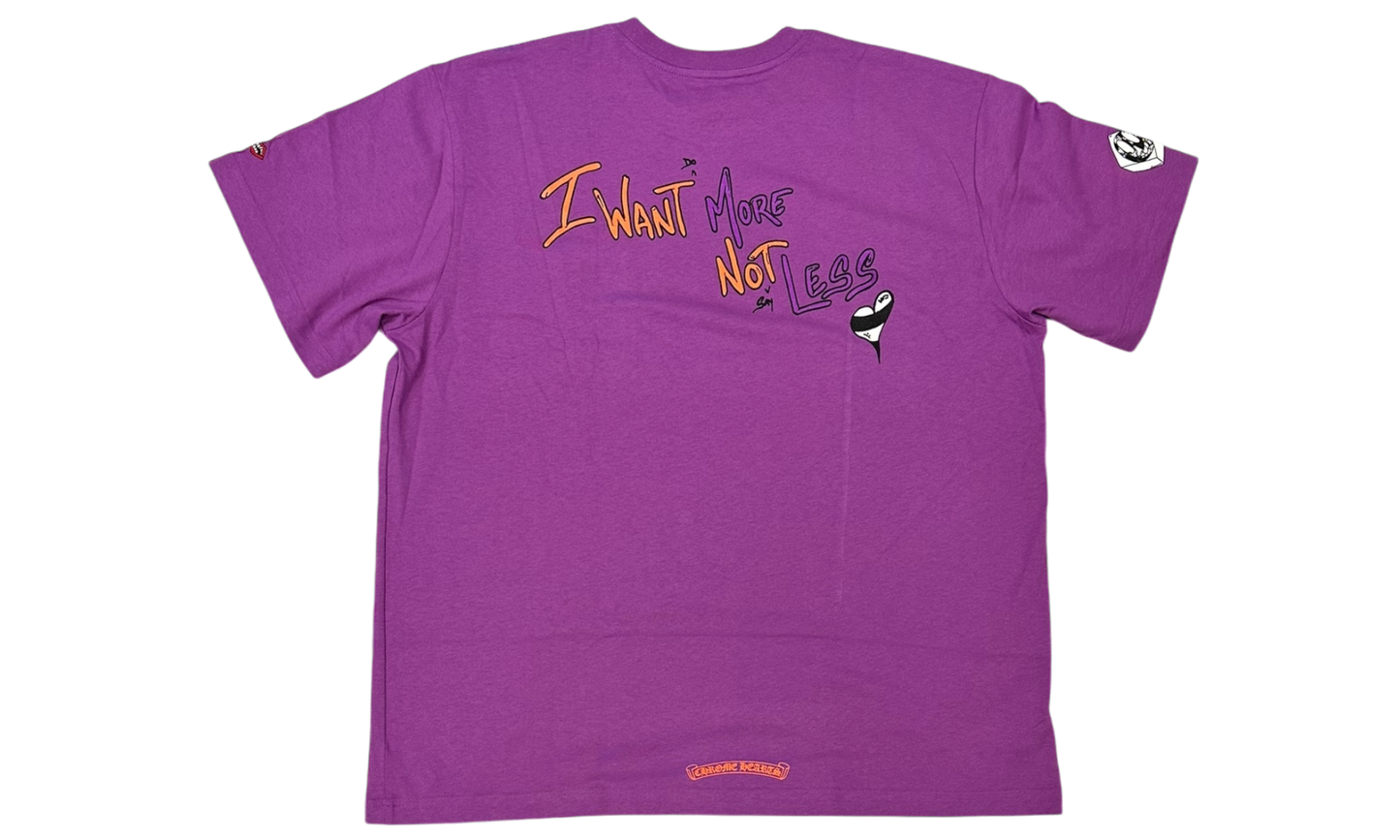 Chrome Hearts Matty Boy "I Want More Not Less Purple" T-Shirt