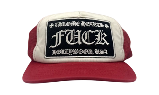 Chrome Hearts Red Fuck Trucker Hat (PreOwned)