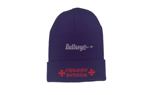 Chrome Hearts Script Purple Beanie-Bullseye Sneaker Boutique