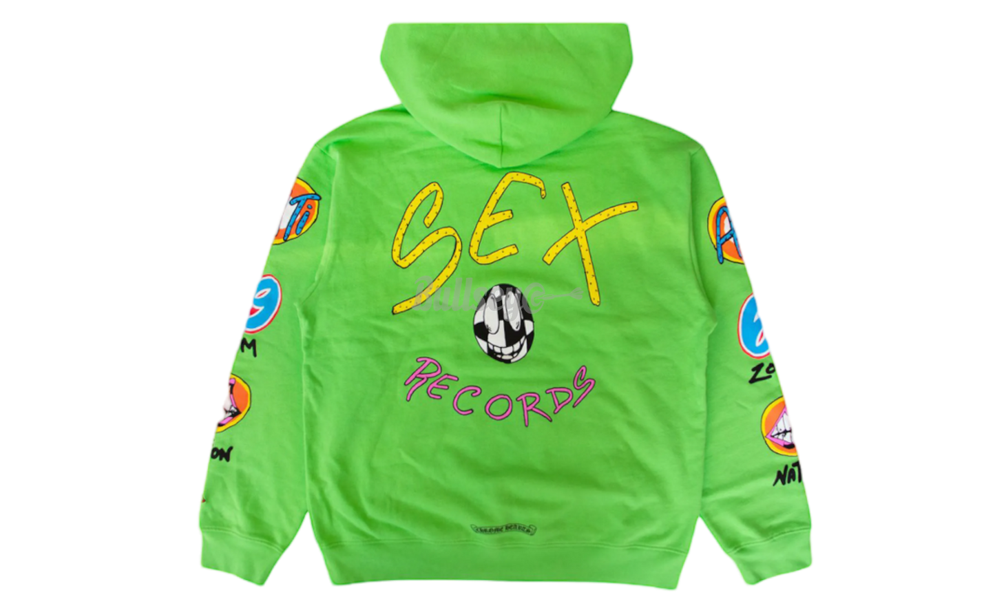 Chrome Hearts Sex Records Matty Boy Green Hoodie-Bullseye Sneaker Boutique