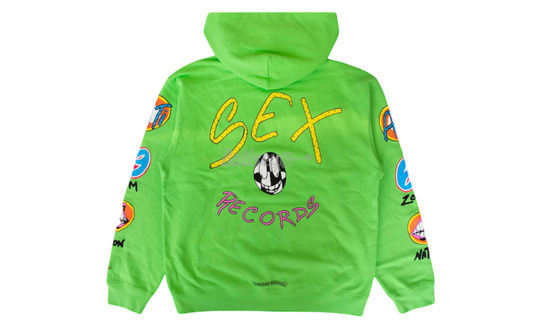 Chrome Hearts Sex Records Matty Boy Green Hoodie-Bullseye Sneaker Boutique