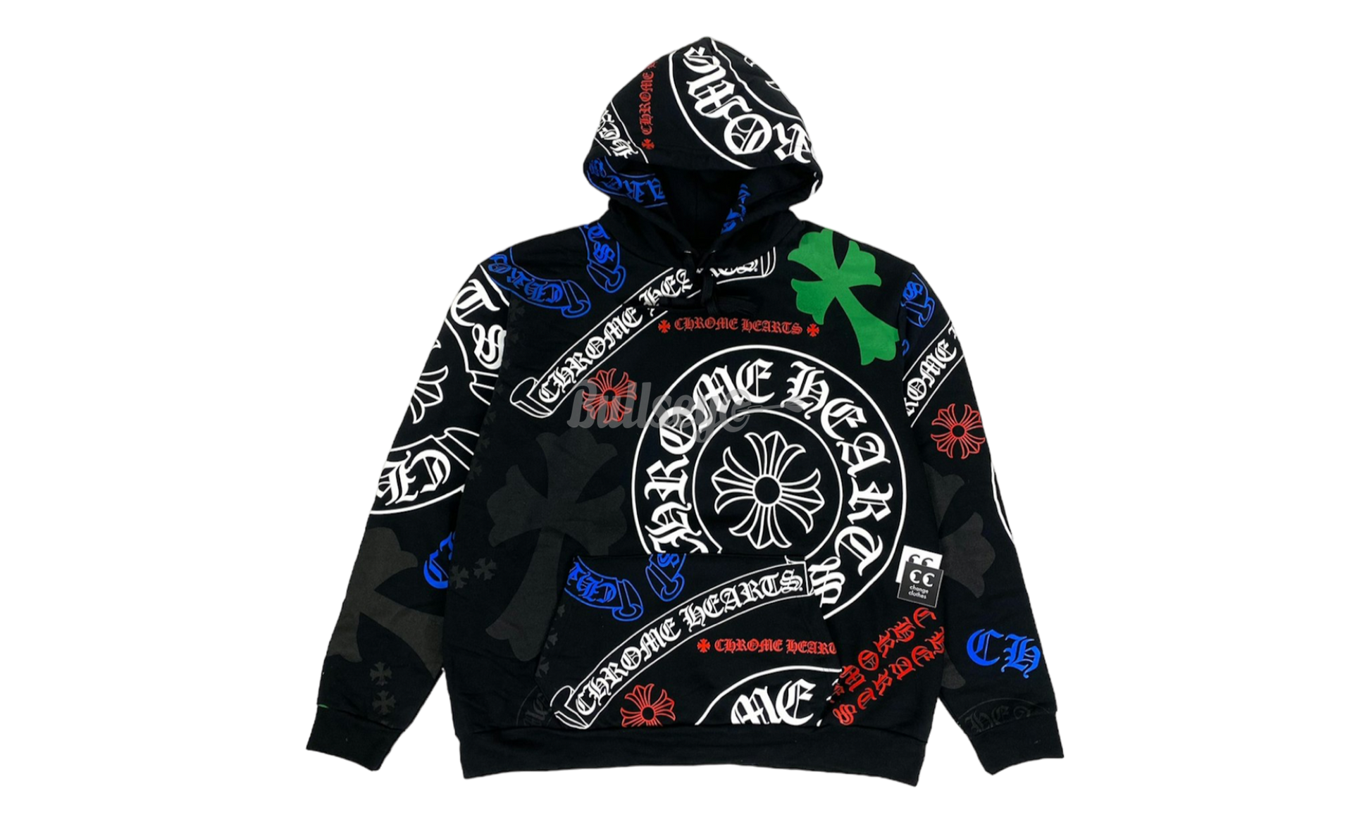 Chrome Hearts Stencil Black Hoodie-Bullseye Sneaker Boutique