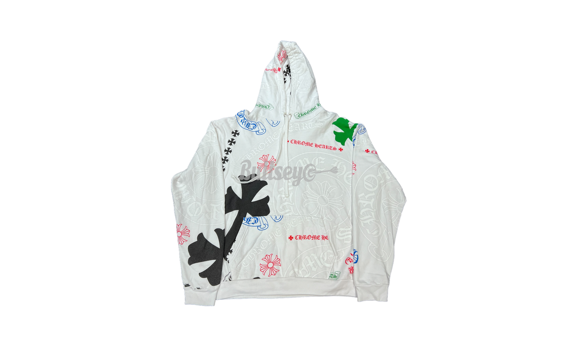 Chrome Hearts Stencil White Hoodie (PreOwned)-Bullseye Sneaker Boutique