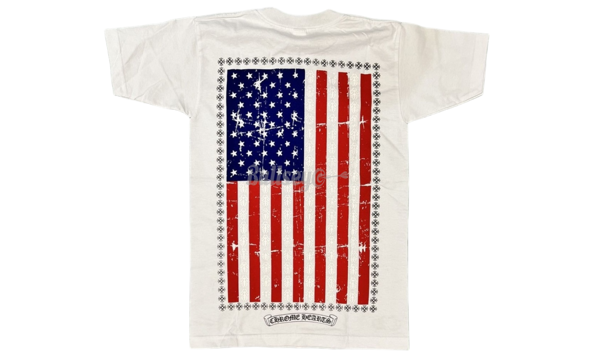 Chrome Hearts USA Flag White T-Shirt-Bullseye Sneaker Boutique