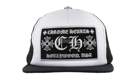 Chrome Hearts White/Black Hollywood Trucker Hat-Bullseye Sneaker Boutique