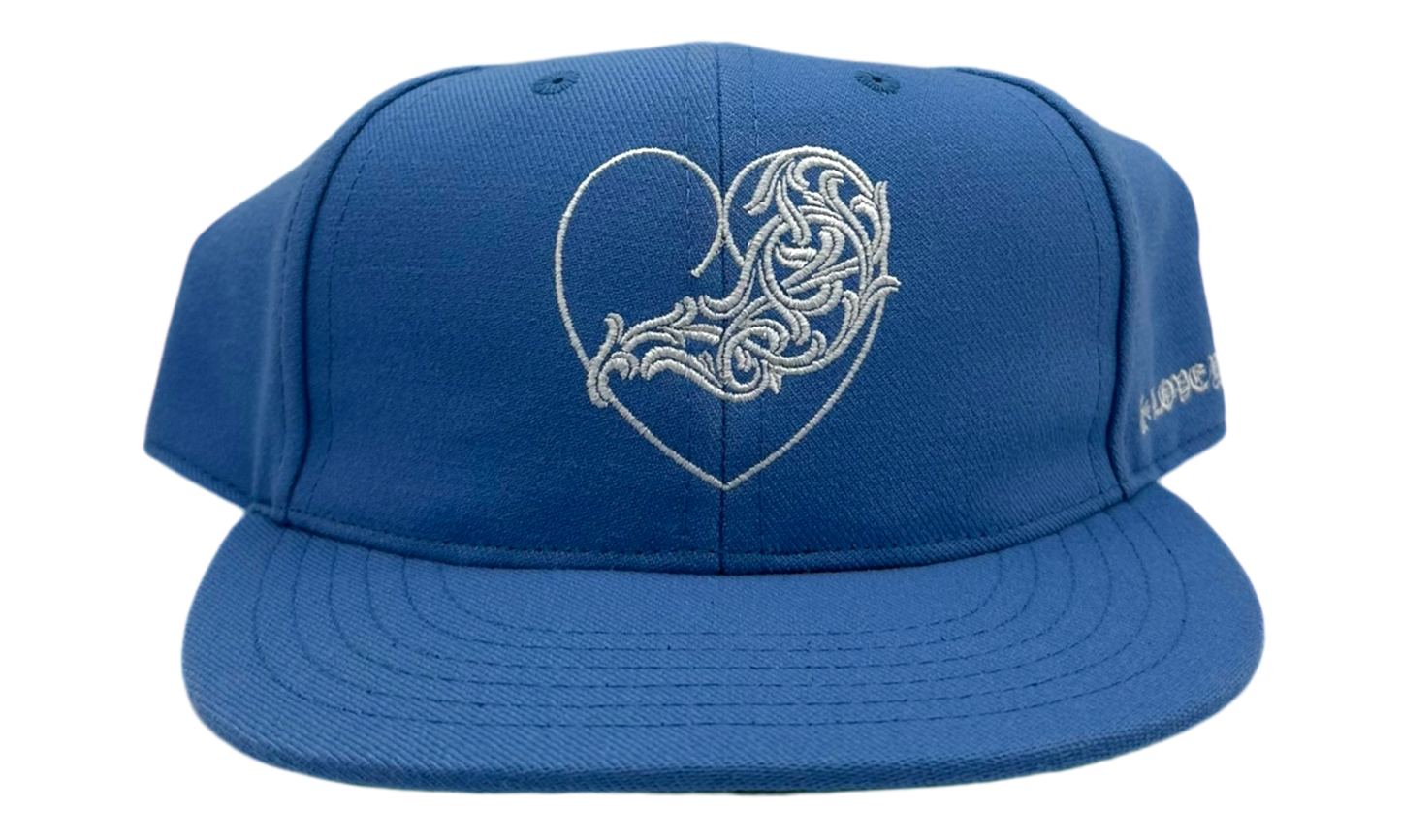 Chrome Hearts Wool Acrylic Serge Carolina Blue Fitted Hat