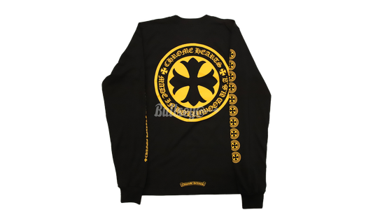 Chrome Hearts Yellow Cross Black Longsleeve T-Shirt-Bullseye Sneaker Boutique