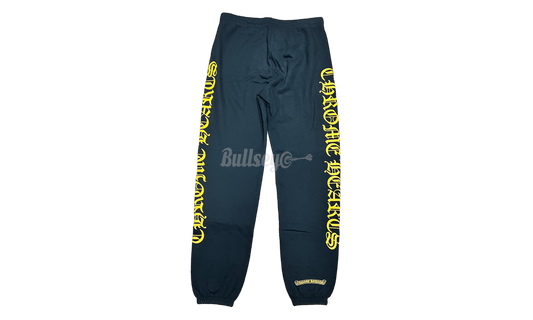 Chrome Hearts Yellow Letter Black Sweatpants-Bullseye Sneaker Boutique