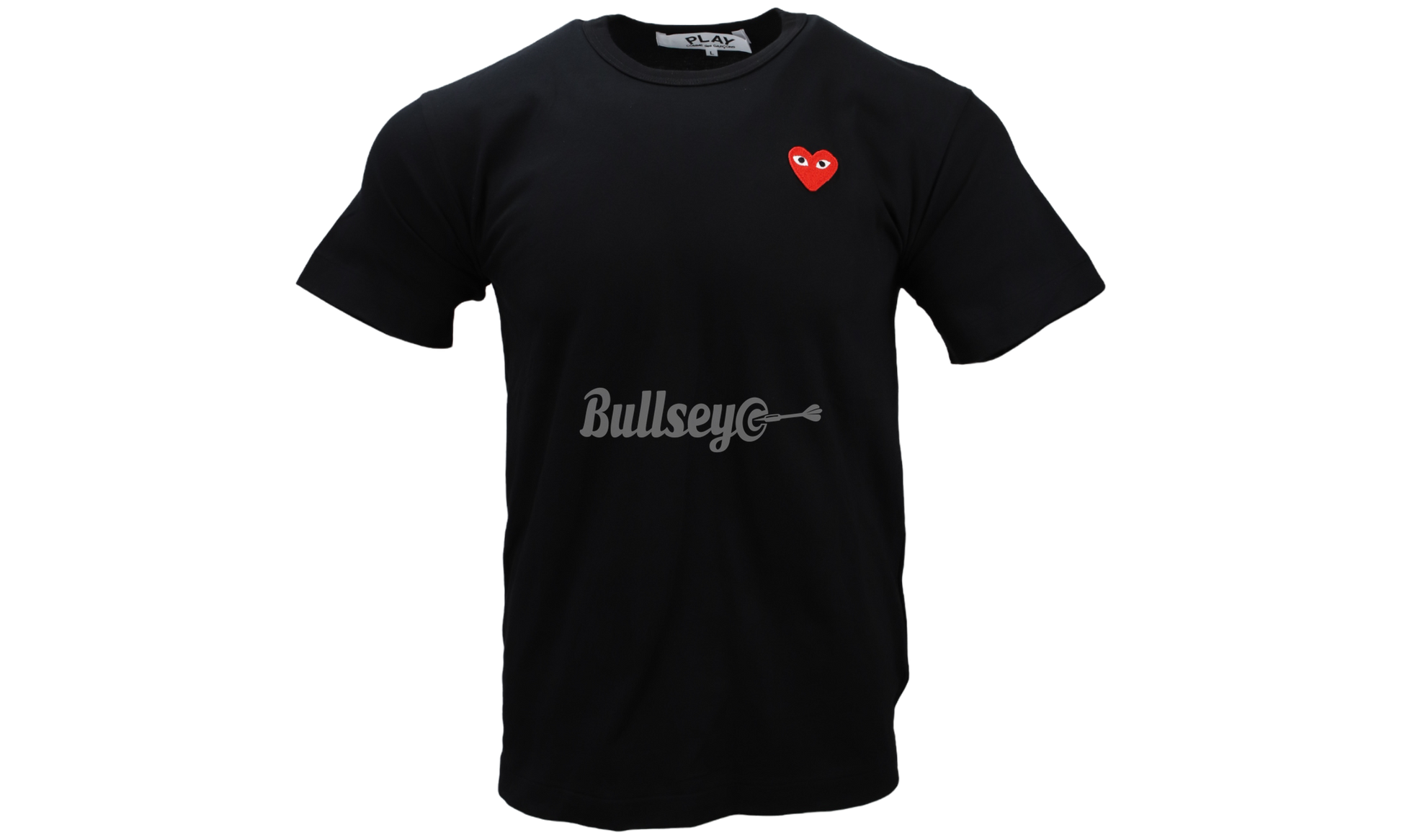 Comme Des Garcons PLAY "Embroidered Red Heart" Black T-Shirt-Bullseye Sneaker Boutique