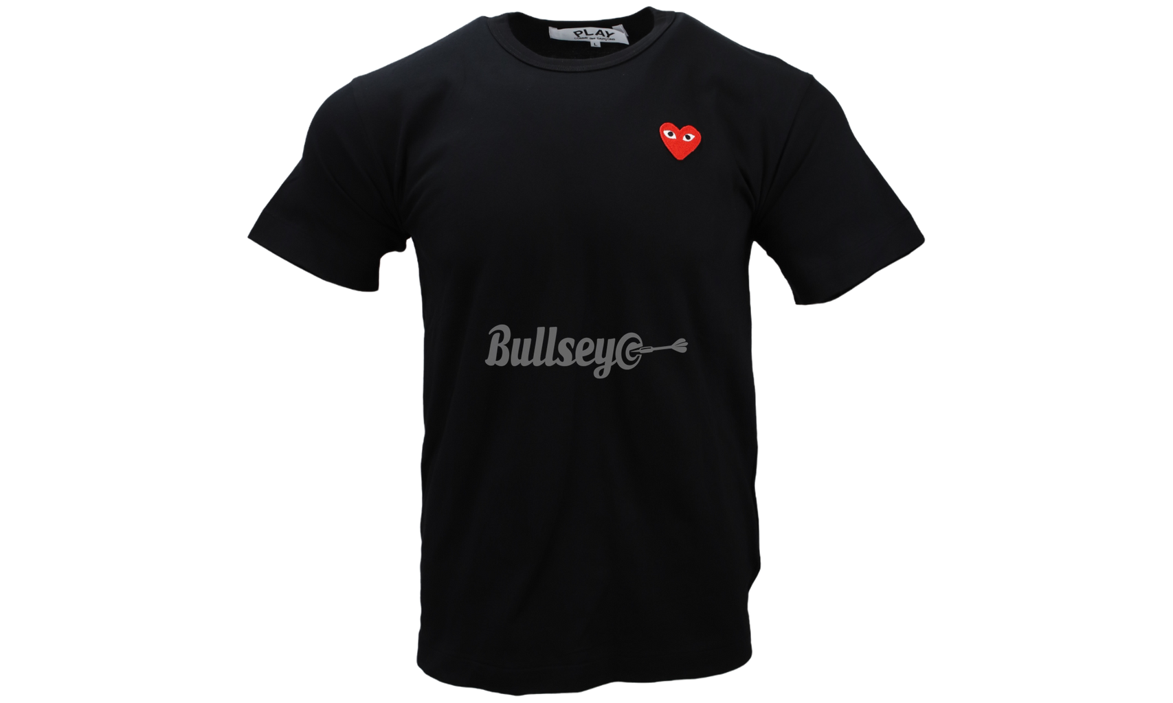 Comme Des Garcons PLAY "Embroidered Red Heart" Black T-Shirt-Bullseye Sneaker Boutique