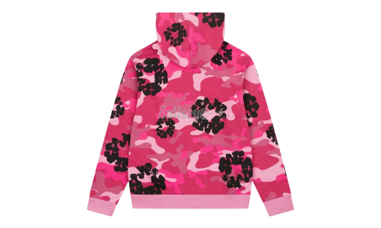 Denim Tears Cotton Wreath Pink Camo Zip-Up Hoodie