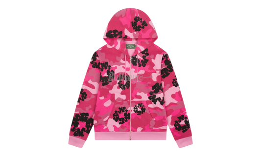 Denim Tears Cotton Wreath Pink Camo Zip-Up Hoodie