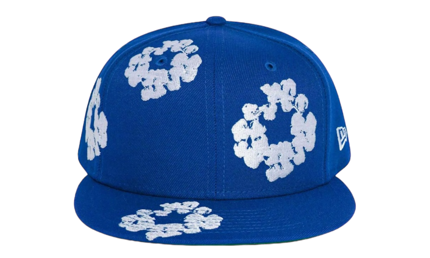 Denim Tears New Era Cotton Wreath Blue Fitted Hat-Bullseye Sneaker Boutique