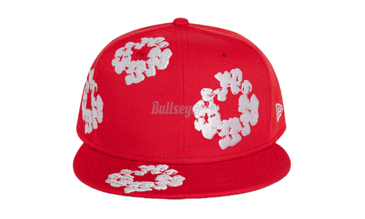 Denim Tears New Era Cotton Wreath Red Fitted Hat-Bullseye Sneaker Boutique