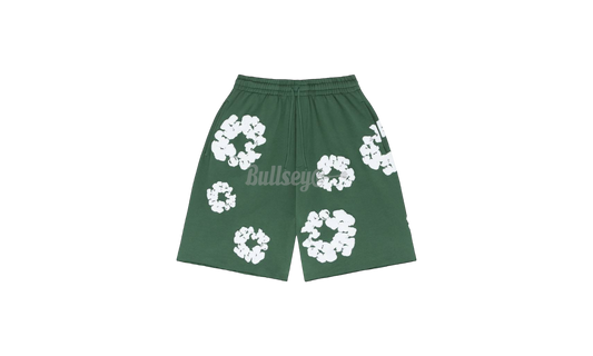 Denim Tears The Cotton Wreath Green Sweat Shorts-Bullseye Sneaker Boutique