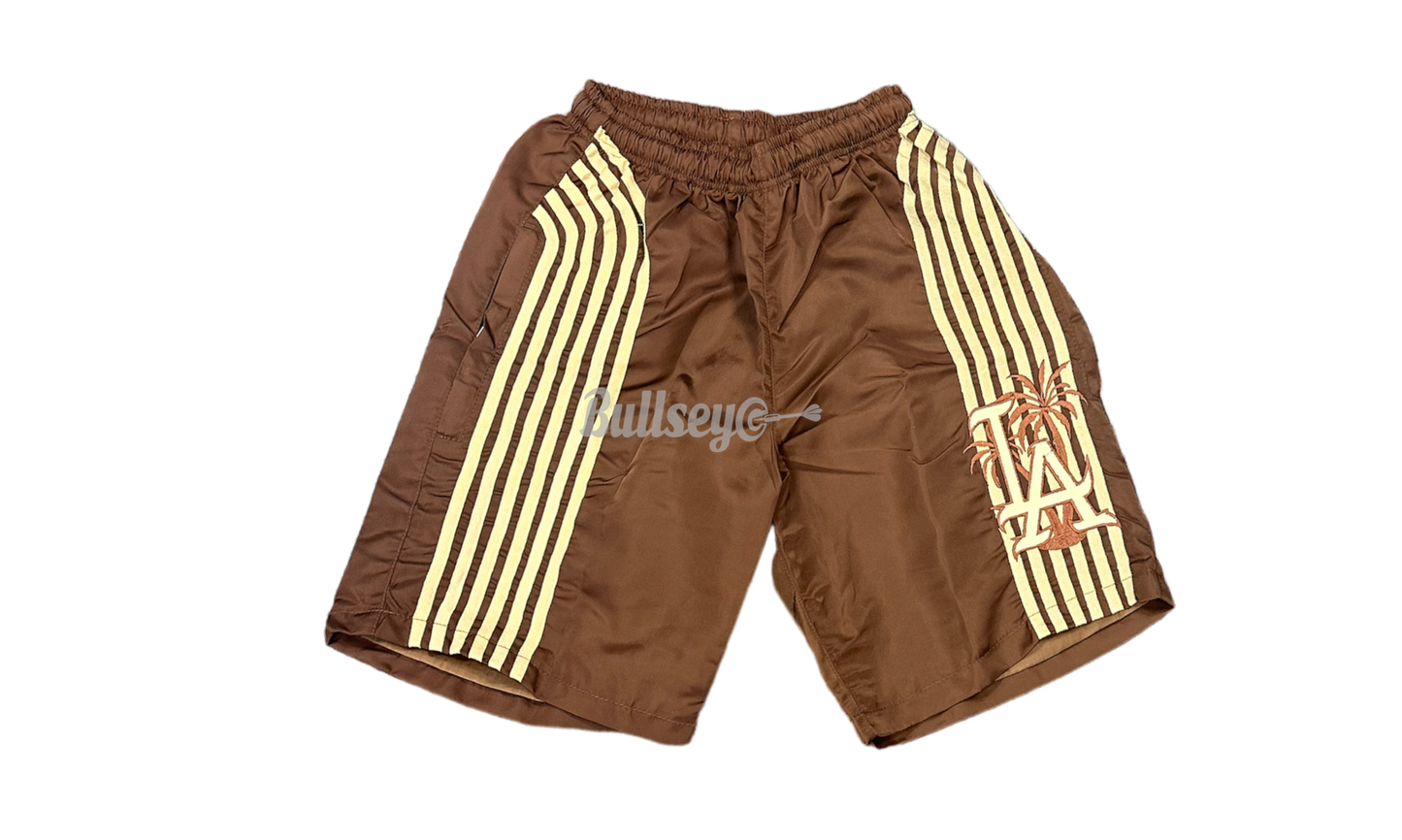 Devoir LA Brown Stripe Shorts-Bullseye Sneaker Boutique