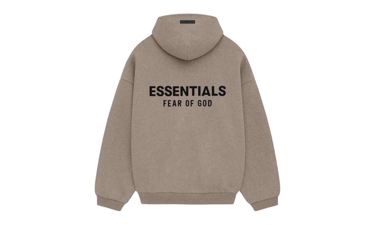 Fear Of God Essentials Core Logo Heather Grey Hoodie