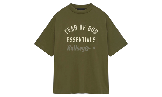 Fear Of God Essentials Jersey Crewneck "Military Olive" T-Shirt-Bullseye Sneaker Boutique