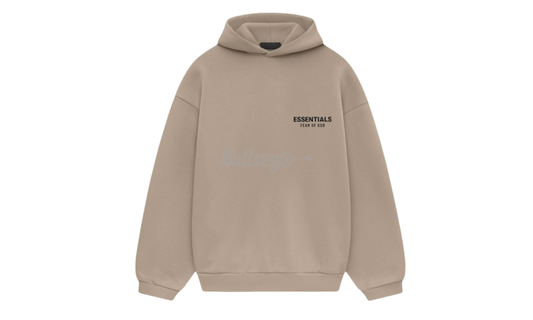 Fear of God Essentials Fleece Desert Sand Hoodie (FW24)-Bullseye Sneaker Boutique