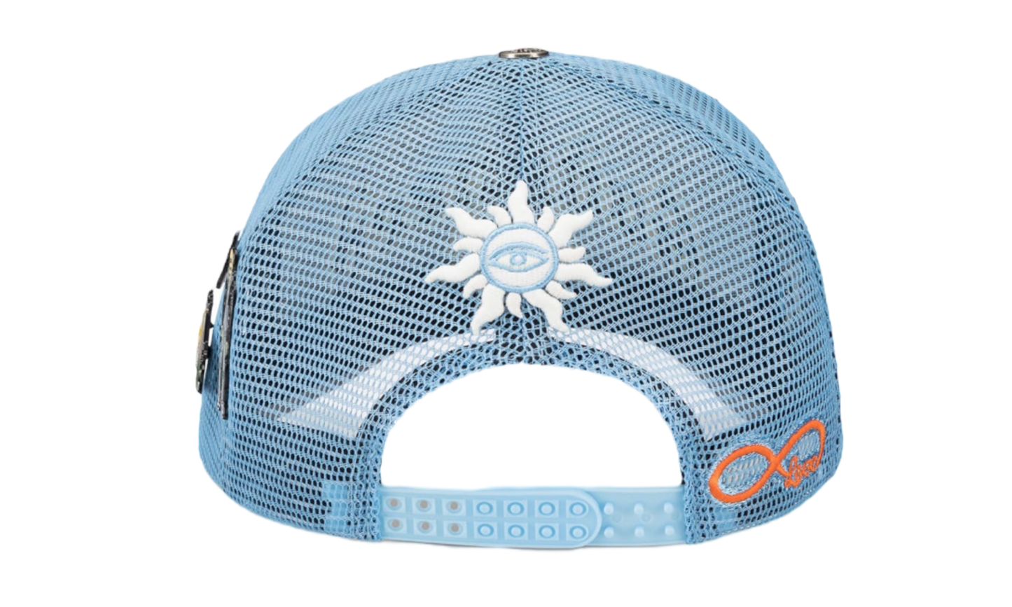 Godspeed Forever Baby Blue Trucker Hat