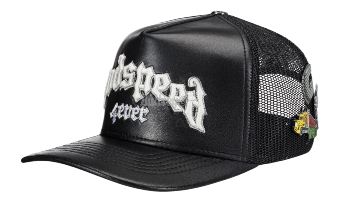 Godspeed Forever Premium Leather Black Trucker Hat