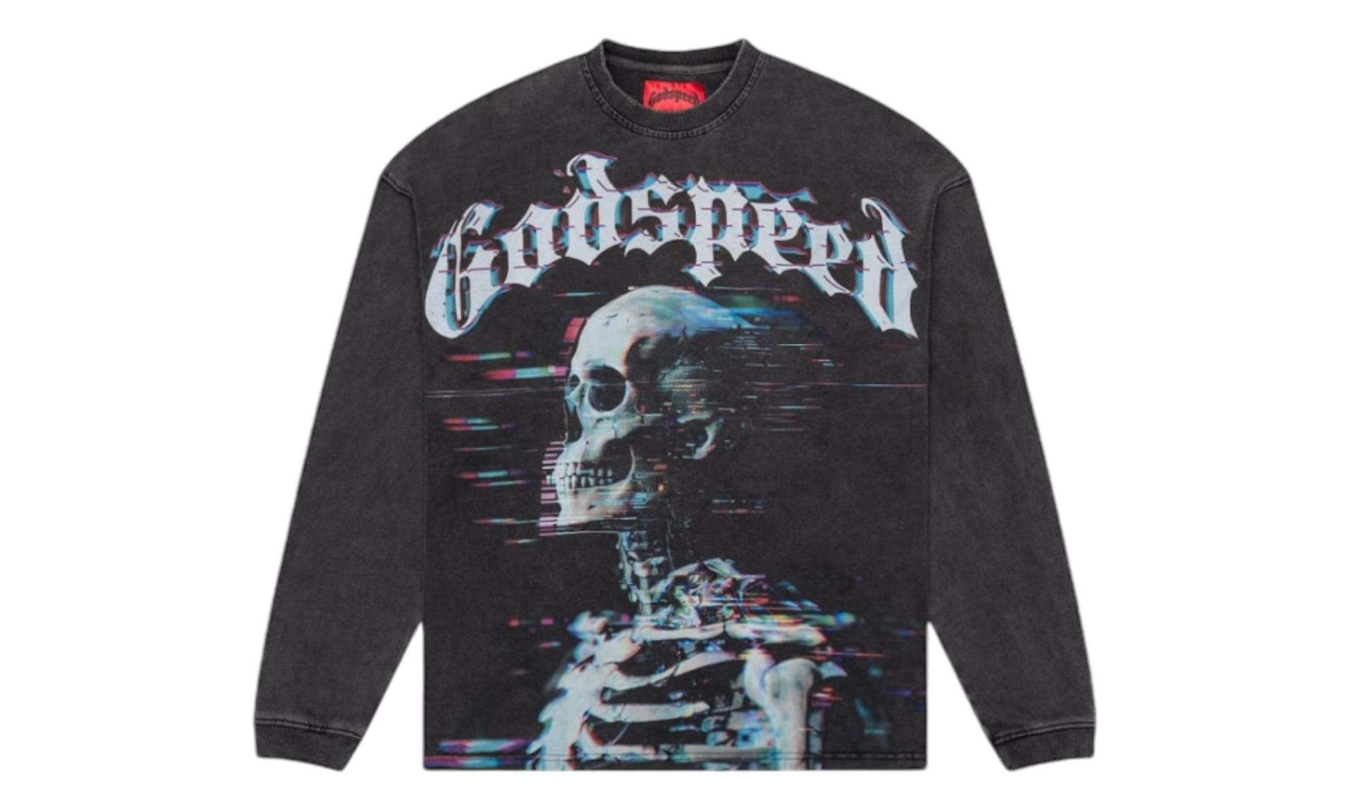 Godspeed Matrix Glitch Black Long Sleeve T-Shirt-Bullseye Sneaker Boutique