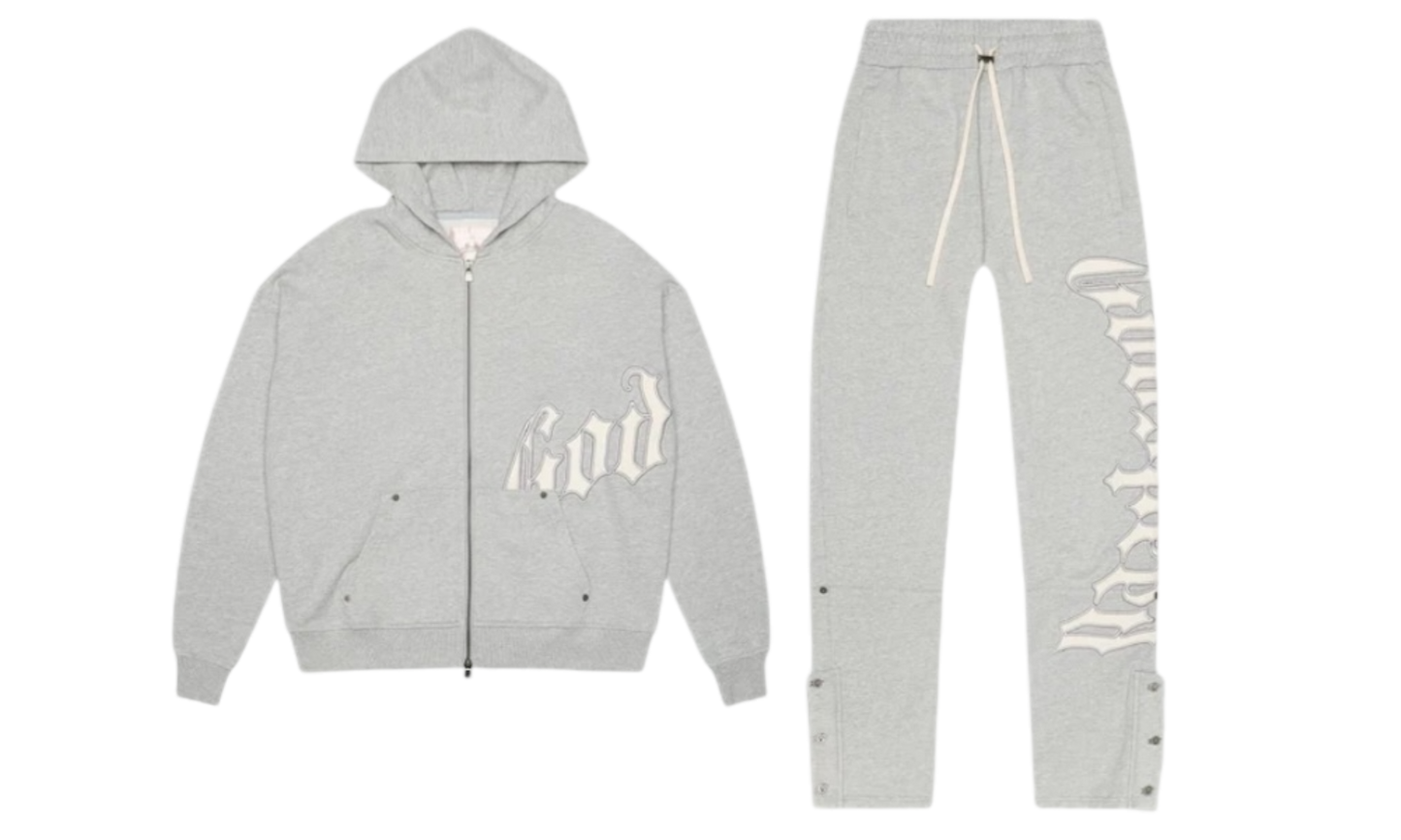 Godspeed OG Logo Heather Grey Sweatsuit-Bullseye Sneaker Boutique