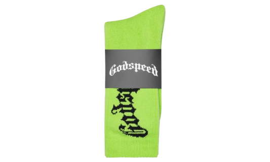 Godspeed OG Logo Neon Green Socks