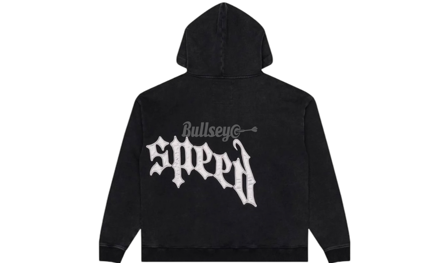 Godspeed OG Logo Washed Black/Silver Satin Sweatsuit